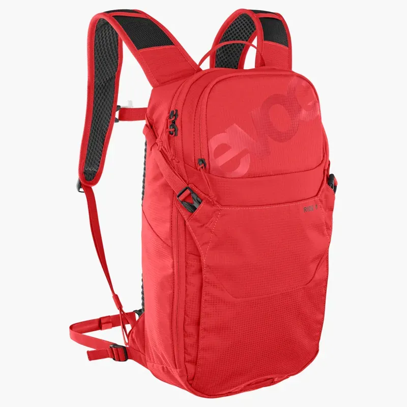 EVOC Ride 8 Backpack w/2l Bladder in True Red