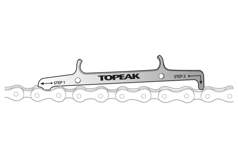 Topeak Chain Hook and Wear Indicator Tool in Silver