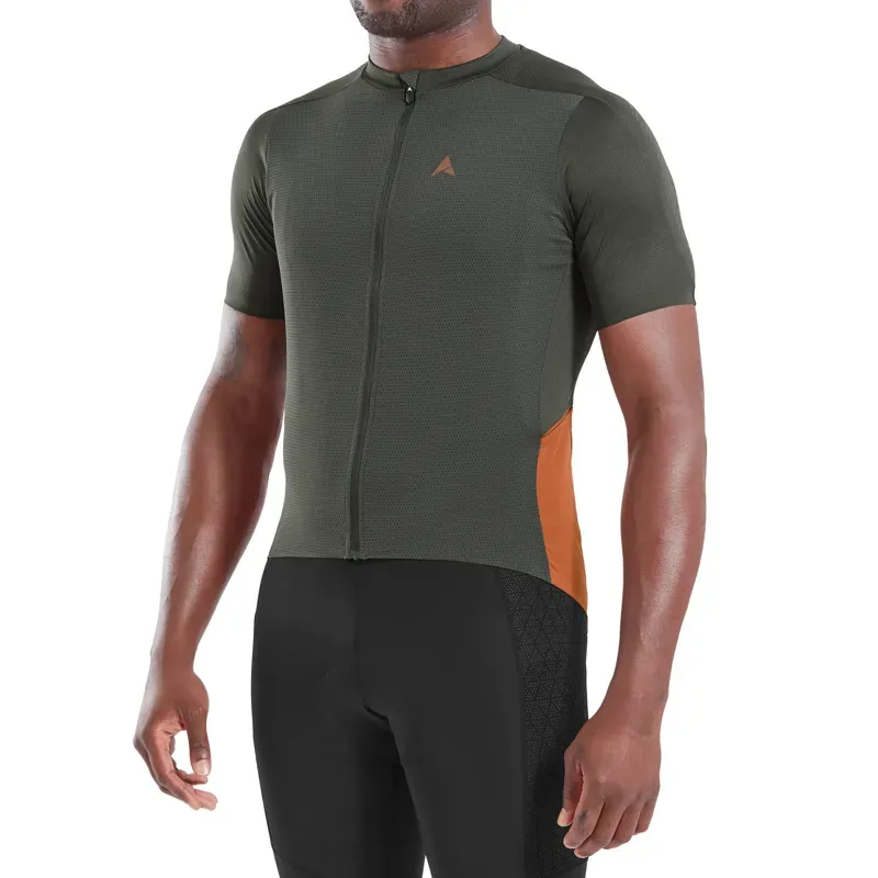 Altura Endurance Short Sleeve Cycling Jersey in Carbon/Rust-4