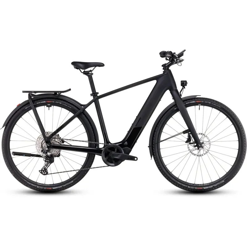 Cube Kathmandu Hybrid C:62 SLX 400X Hybrid Bike in Carbon/Black-1