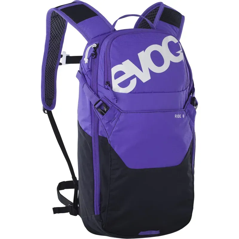 EVOC Ride 8 Performance Backpack w/2l Bladder in Violet/Black