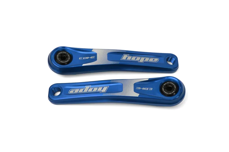 Hope E-Bike 165mm Crankset in Blue
