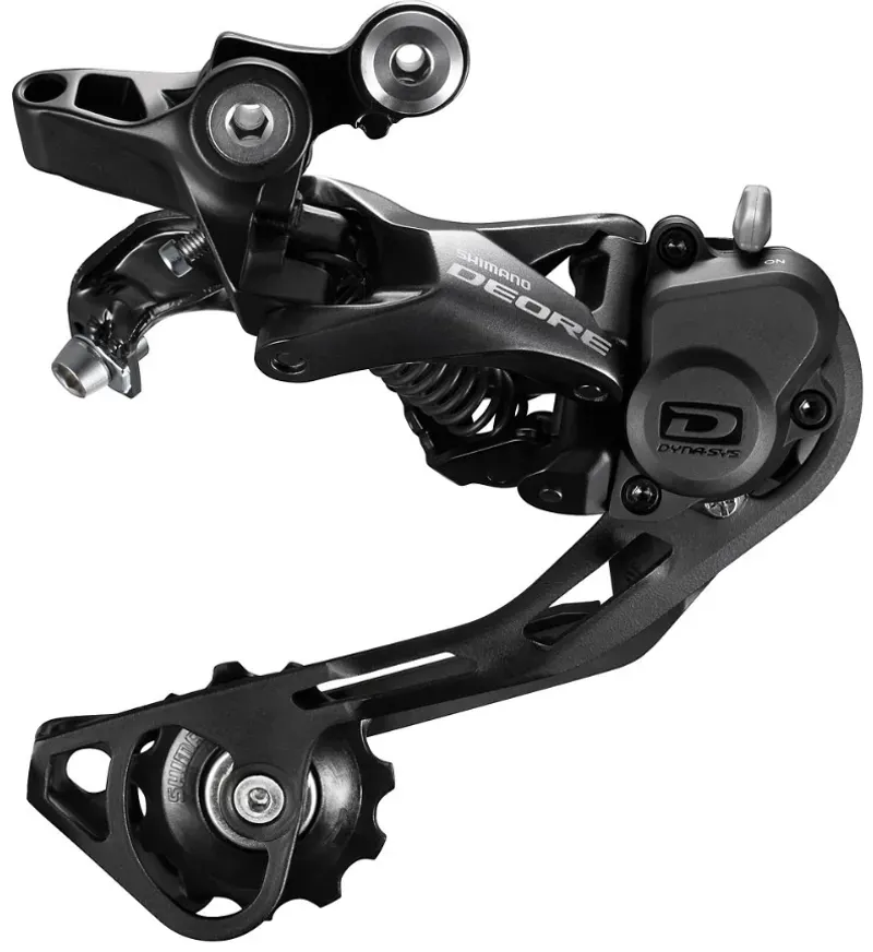 Shimano M6000 Deore Rear Mech 10 Speed Shadow SGS In Black
