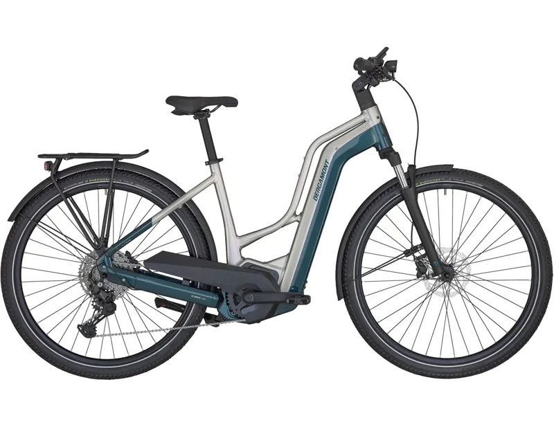 Bergamont E-Horizon LTD Premium Amsterdam Electric Hybrid Bike 2025 in White/Blue