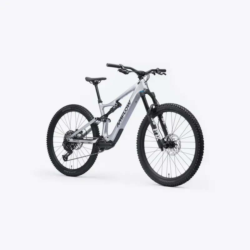 Amflow PL Carbon 800Wh 2025 Electric Mountain Bike - Silver-1