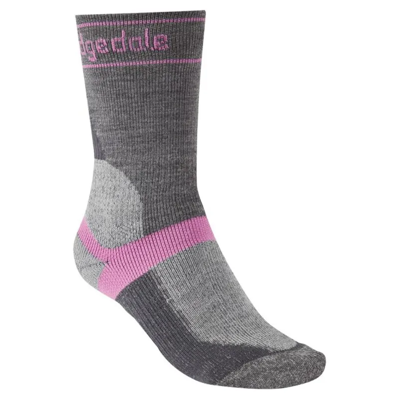 Womens Mountain Bike Winter Weight Sock T2 Merino Grey/Pink