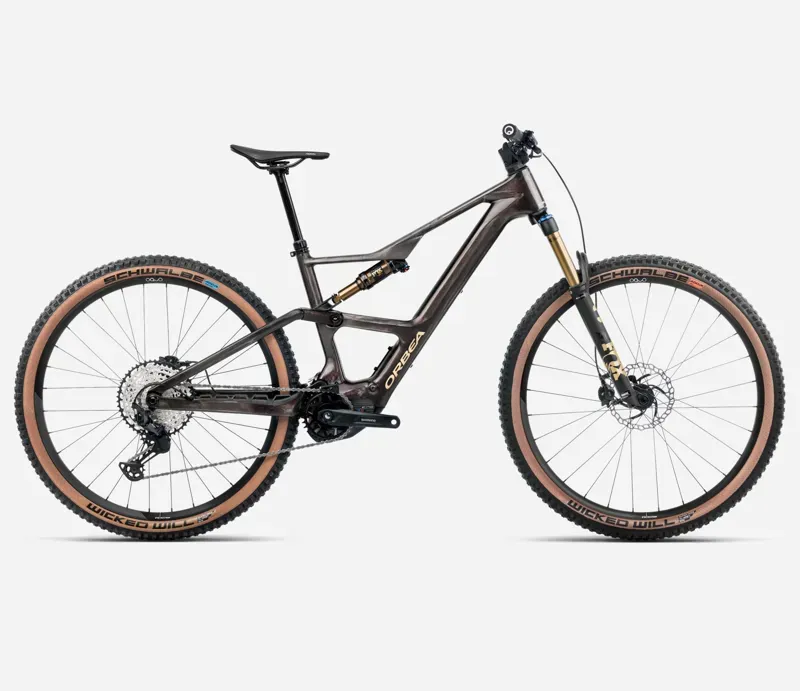 Orbea Rise Sl M10 420Wh E-Mountain Bike In Cosmic Carbon View/Golden Sand Gloss
