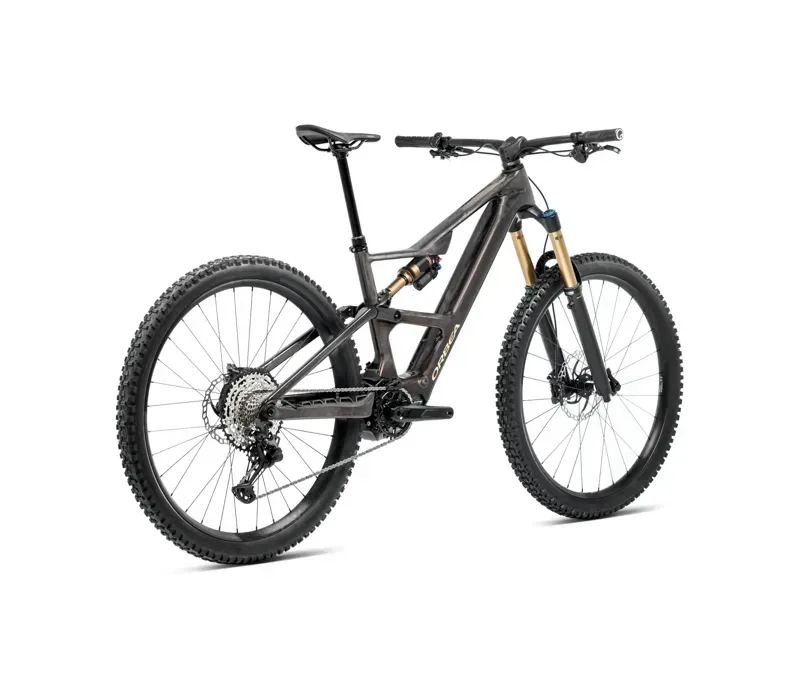 Orbea Rise Sl M-Ltd 420Wh E-Mountain Bike In Cosmic Carbon View/Golden Sand Gloss-2