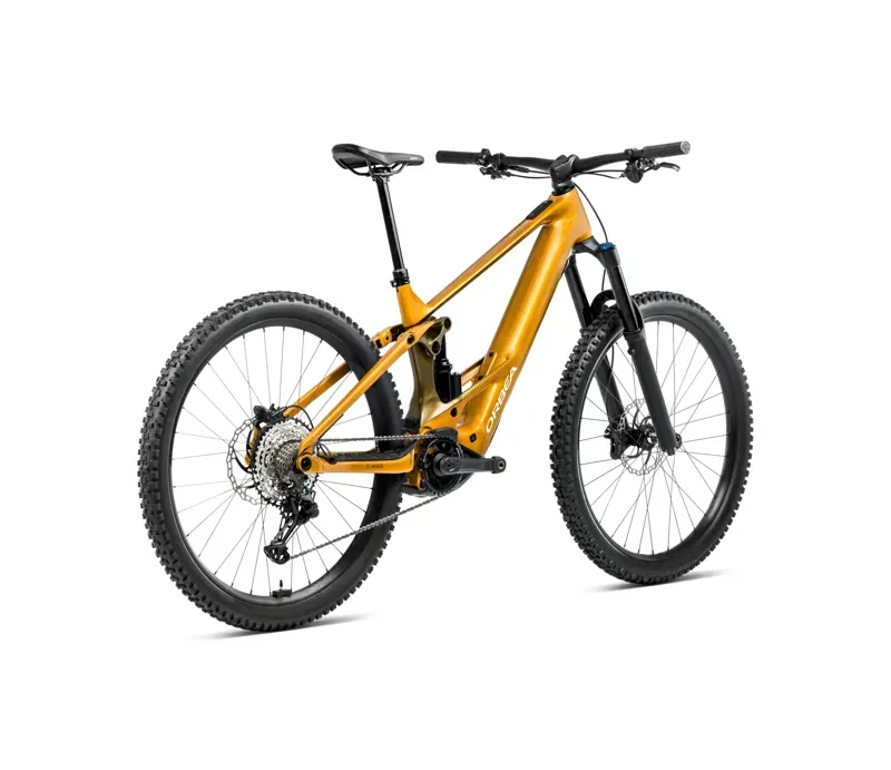 Orbea Wild H20 E-Mountain Bike In Bumblebee Yellow/Metallic Olive Green Gloss-2