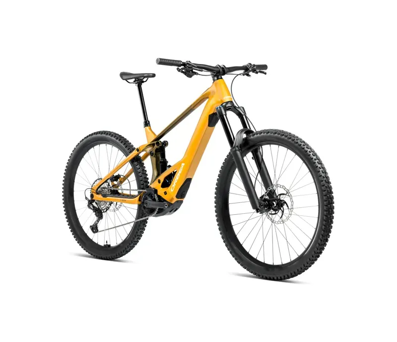 Orbea Wild H20 E-Mountain Bike In Bumblebee Yellow/Metallic Olive Green Gloss-1