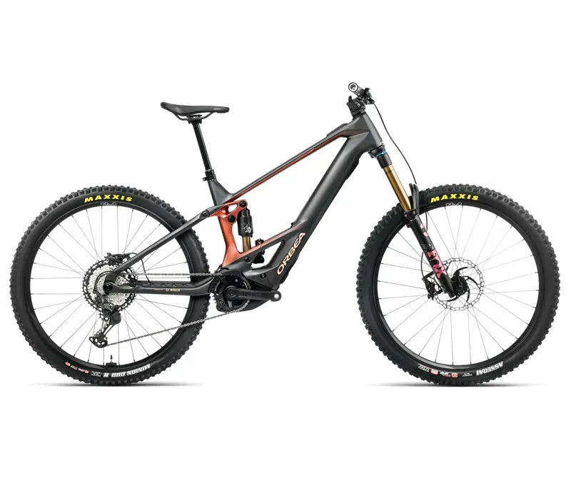 Orbea Wild M-Team E-Mountain Bike In Diamond Carbon View Matt/Mars Red Gloss