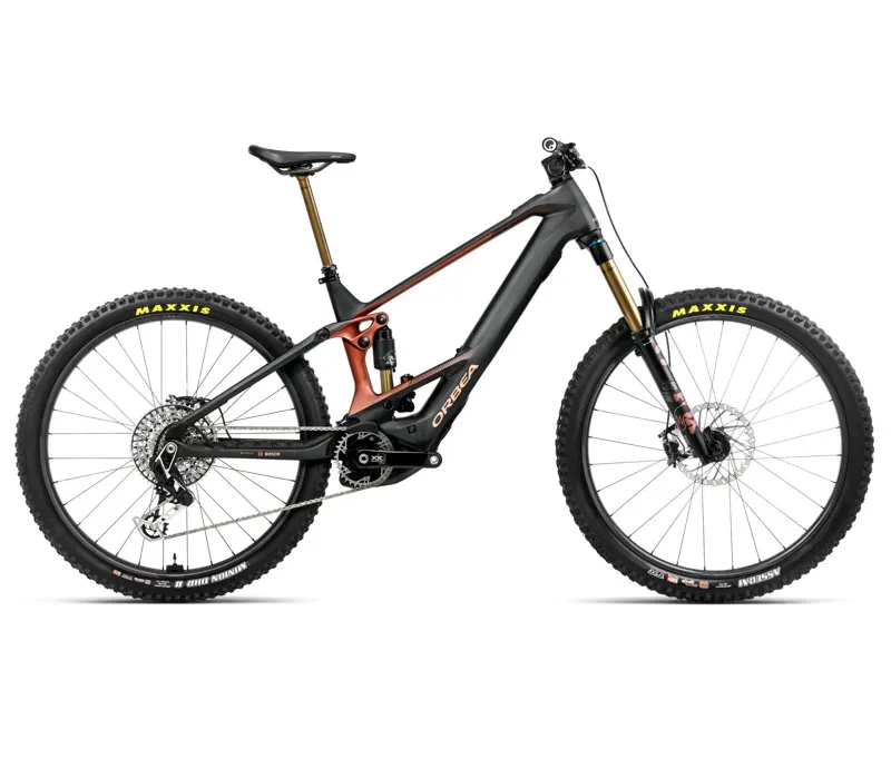 Orbea Wild M-Ltd E-Mountain Bike In Diamond Carbon View Matt/Mars Red Gloss