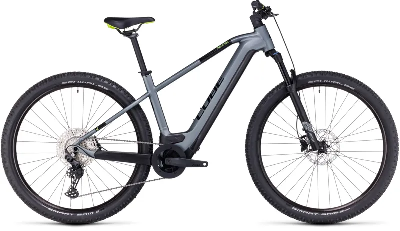 Cube Reaction Pro 750 Hybrid Bike in Grey/Green
